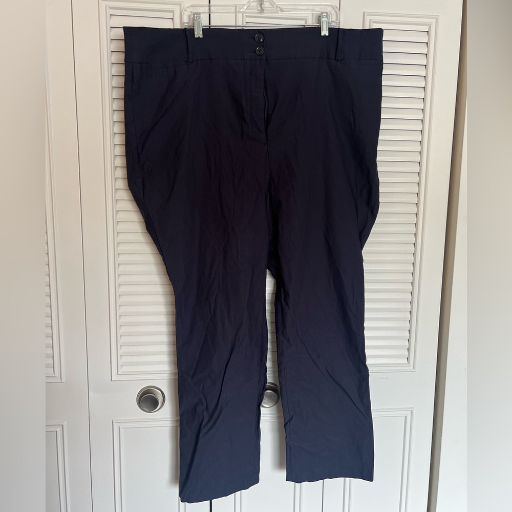 Lane Bryant Navy Blue Classic Trousers